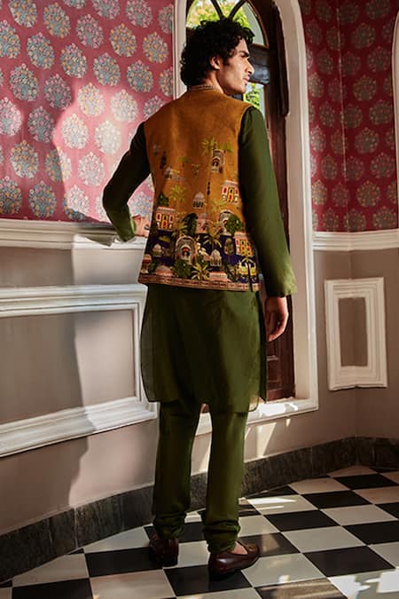 Kalista Tahir Bundi & Chanderi Kurta Set 