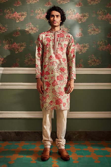 Kalista Arsh Chanderi Chintz Print Kurta Set 