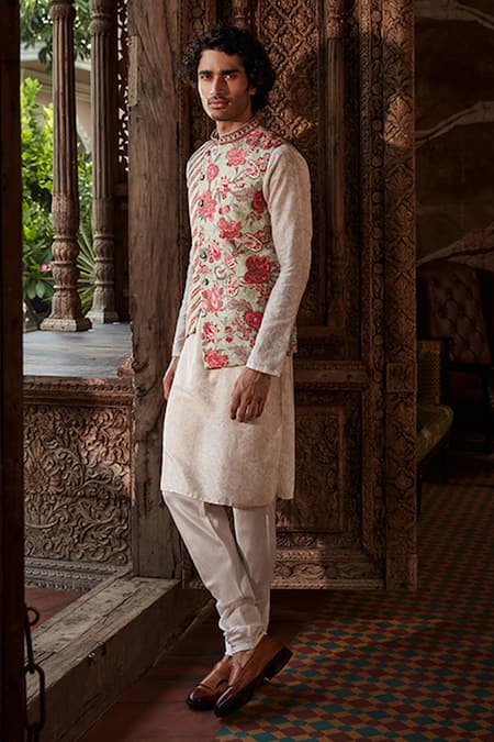 Kalista Vivaan Chintz Print Bundi & Kurta Set 