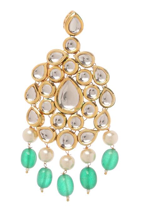 Buy Minaki Gold Plated Diamonds, Pearls Kundan Necklace Set Online at Aza Fashions Buy_Minaki_Gold Plated Diamonds, Pearls Kundan Necklace Set _Online_at_Aza_Fashions