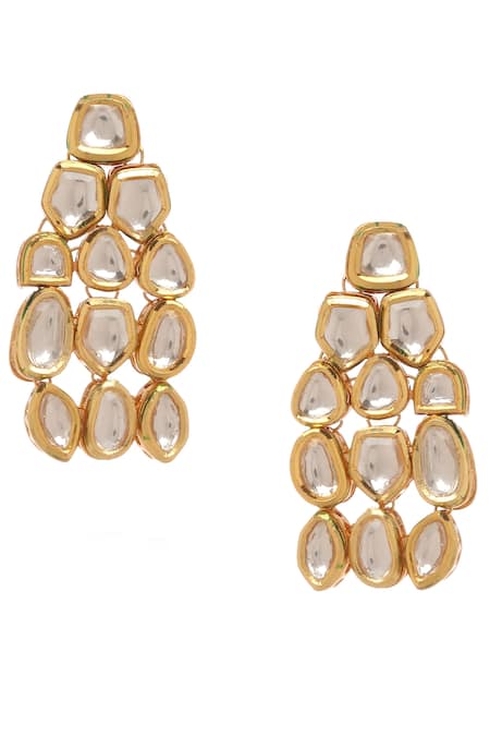 Buy_Minaki_Gold Plated Diamonds, Stones Kundan Long Necklace Set _Online_at_Aza_Fashions