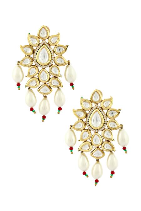 Minaki_Gold Plated Kundan Choker Set_Online_at_Aza_Fashions