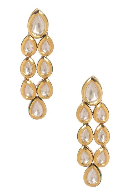 Buy_Minaki_Gold Plated Imitation Diamonds Kundan Embellished Necklace Set_Online_at_Aza_Fashions