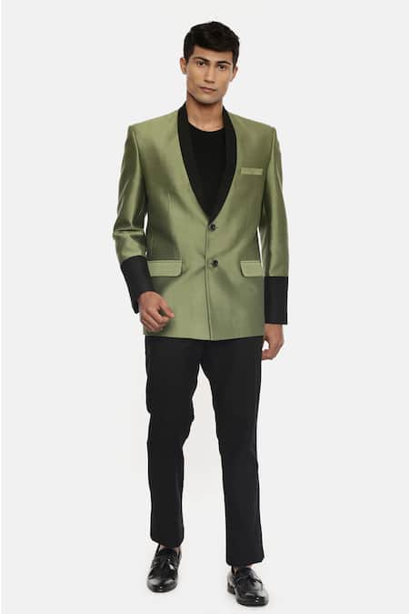 Mayank Modi - Men Silk Cotton Blazer 