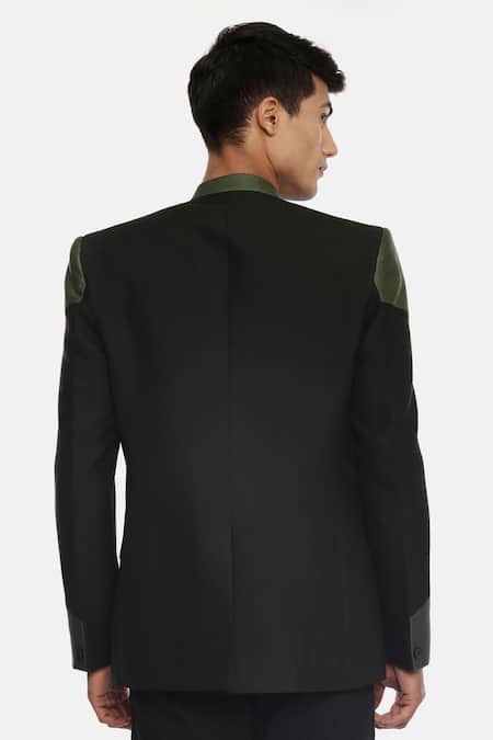 Mayank Modi - Men Colorblock Bandhgala For Kids