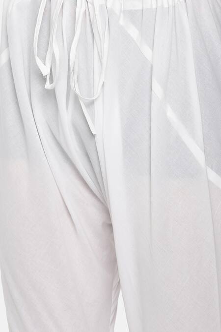 Shop_Mayank Modi - Men_Green Malai Cotton Overlap Kurta Set _Online_at_Aza_Fashions