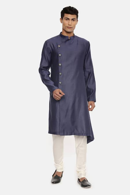 Mayank Modi - Men Silk Satin Kurta Set 