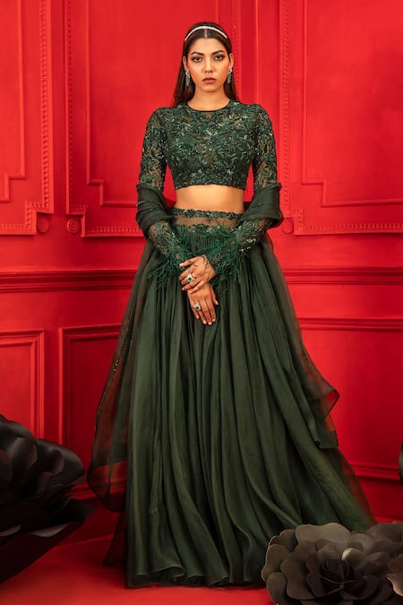 Mahima Mahajan Organza Lehenga Set 