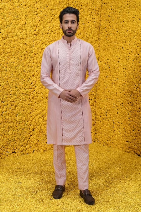 Mahima Mahajan Ahil Banarasi Chanderi Kurta Set 