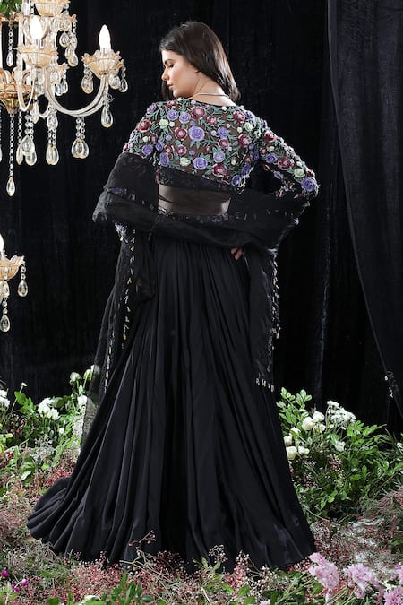 Mahima Mahajan Marie Satin Organza Lehenga Set 