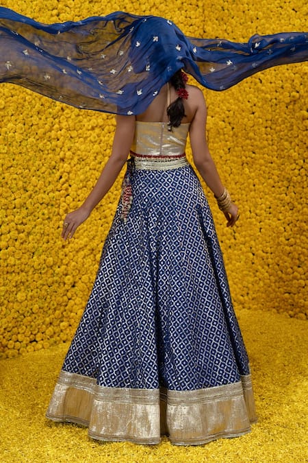 Mahima Mahajan Rakha Banarasi Chanderi Lehenga Set 