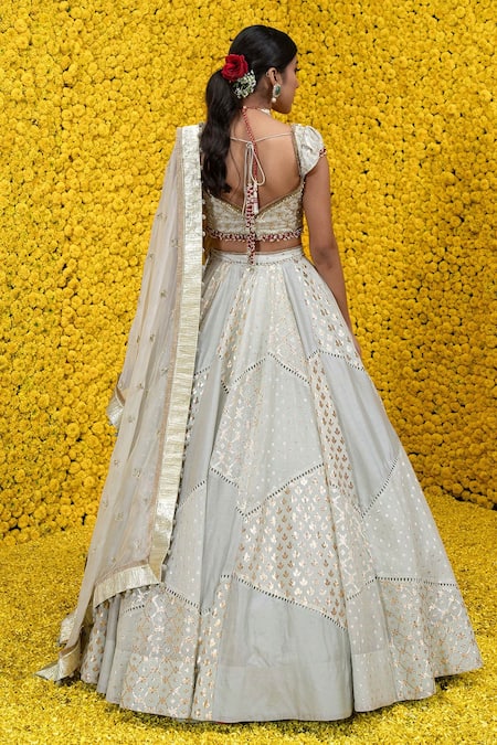 Mahima Mahajan Inaya Banarasi Chanderi Bridal Lehenga Set 