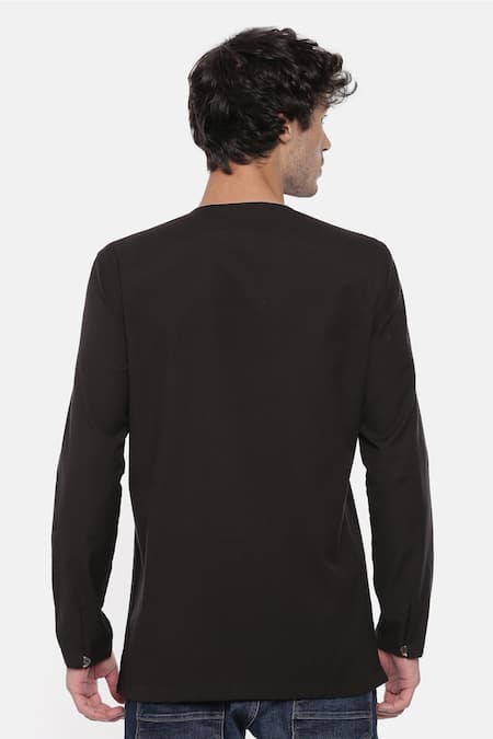 Mayank Modi - Men Cotton Short Kurta 