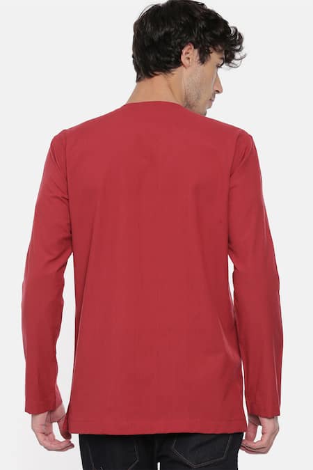 Mayank Modi - Men Pintuck Short Kurta 