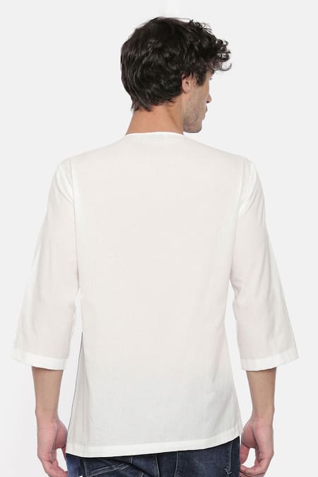 Mayank Modi - Men Layered Short Kurta 