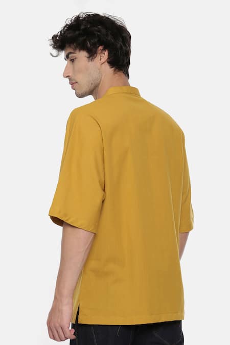 Mayank Modi - Men Overlap Short Kurta 