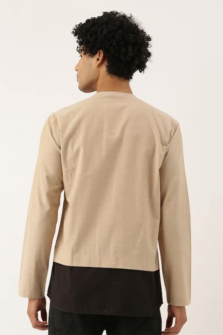 Mayank Modi - Men Colorblock Short Kurta For Kids