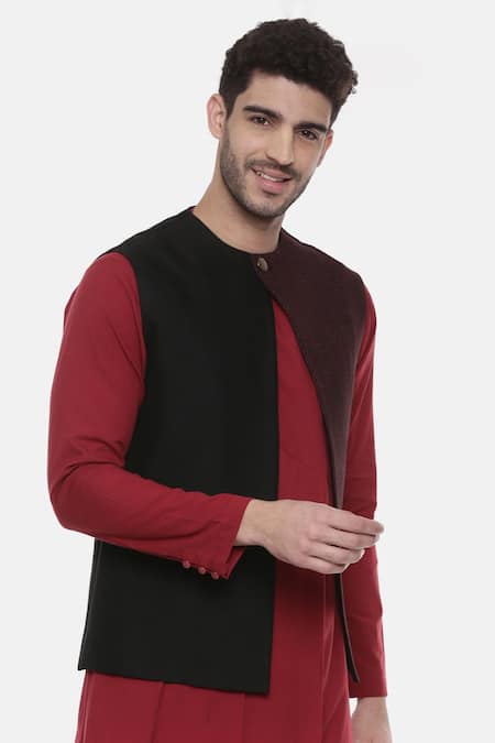 Maroon color modi clearance jacket