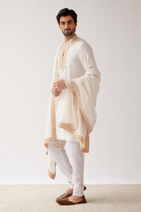 Devnaagri Chanderi Embroidered Stole 