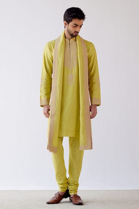 Devnaagri Chanderi Embroidered Stole 