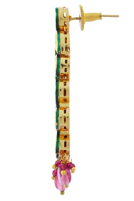 Buy_Minaki_Gold Plated Beads, Diamonds Kundan Choker Set _Online_at_Aza_Fashions