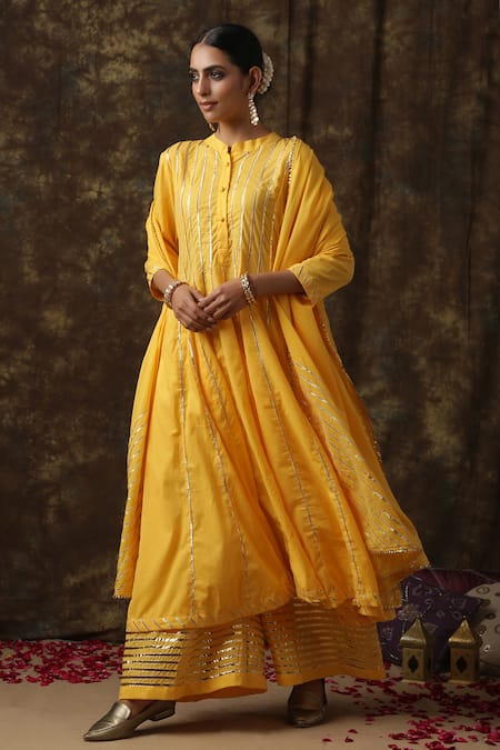 Maison Shefali Embroidered Anarkali Palazzo Set 