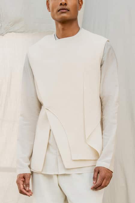 Buy Antar Agni Grey Cotton Silk Shirt Online at Aza Fashions Buy_Antar Agni_Grey Cotton Silk Shirt _Online_at_Aza_Fashions