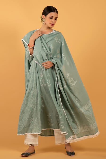 Maison Shefali Printed Anarkali Set 