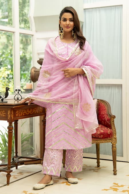 Maison Shefali Gota Embroidered Kurta Set 