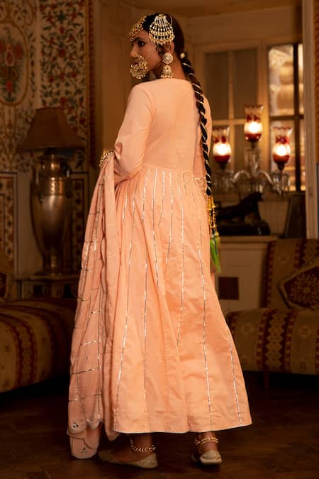 Maison Shefali Gota Work Anarkali Palazzo Set 