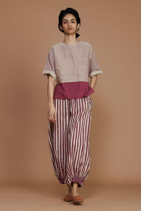 MATI Striped High-Low Tunic 