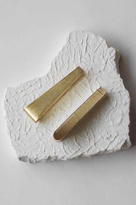 Shop DE'Anma Gold Plated Geometric Hoops at Aza Fashions Shop_DE'Anma_Gold Plated Geometric Hoops _at_Aza_Fashions