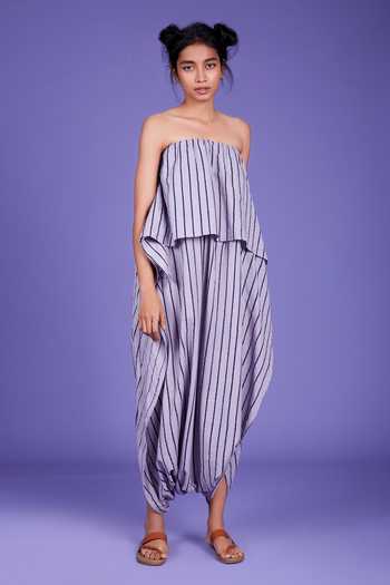Buy_MATI_Purple Cotton Striped Popover Jumpsuit_Online_at_Aza_Fashions