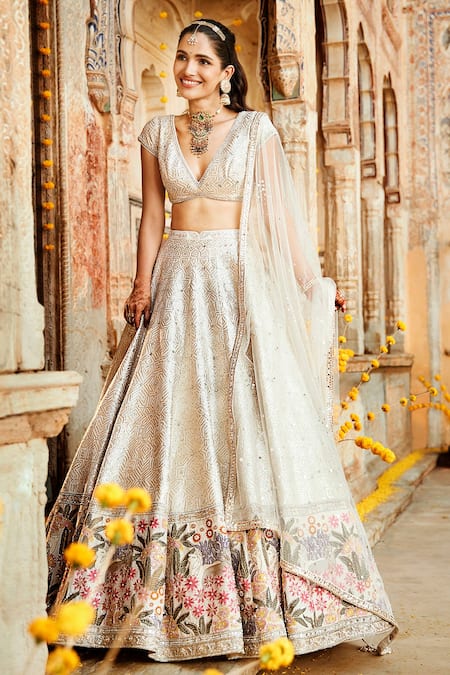 MATSYA Rambagh Silk Suchhi Lehenga Set 