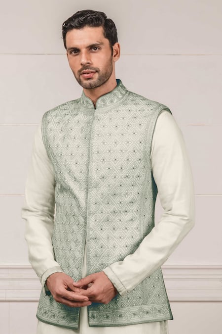 embroidered nehru jacket