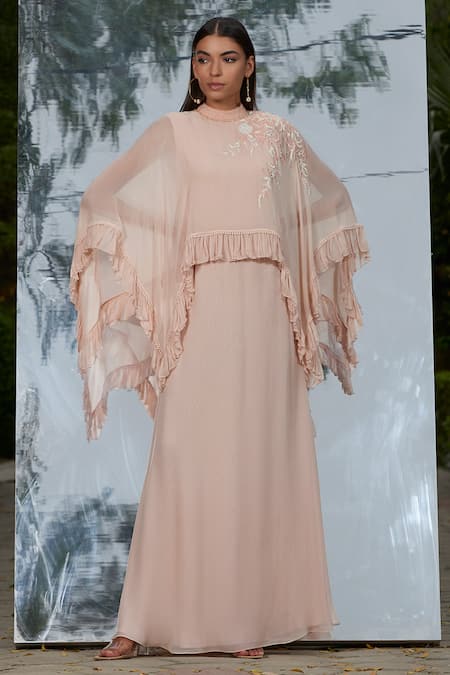 Mandira Wirk Popover Kaftan Dress 