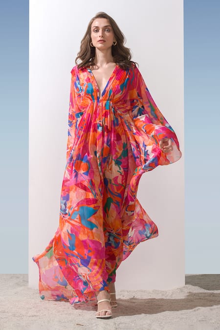 Mandira Wirk Floral Print Kaftan 