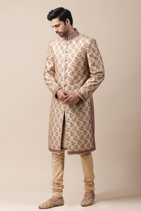 Tarun Tahiliani Printed Sherwani & Kurta Set 