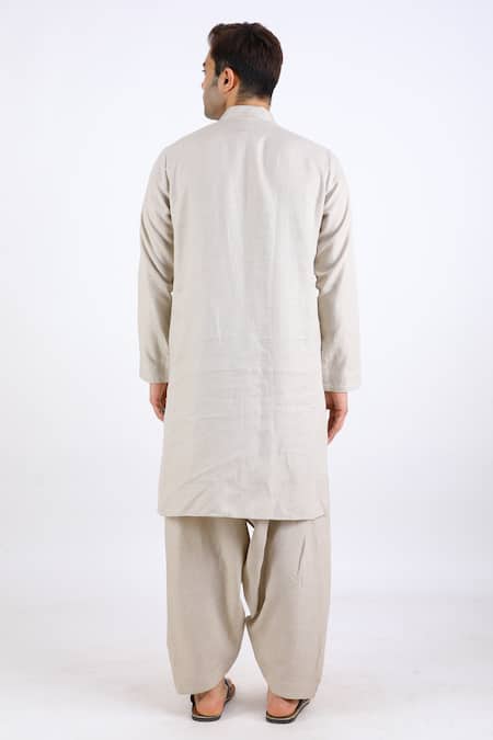 Linen Bloom Linen Printed Nehru Jacket 