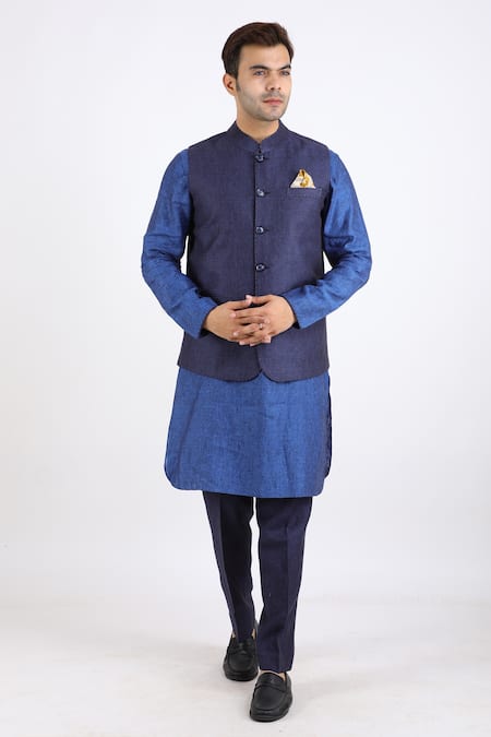 Linen Bloom Linen Nehru Jacket 