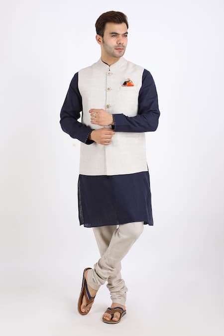 Linen Bloom Linen Nehru Jacket 