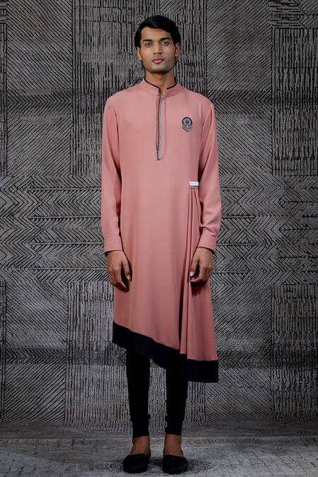 Shantnu Nikhil_Blue Bundi Pashmina And Kurta Set _Online_at_Aza_Fashions