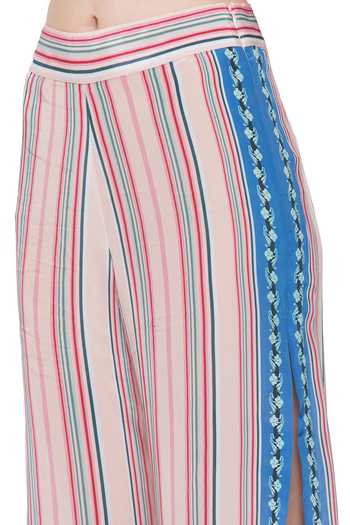 Shop Limerick By Abirr N' Nanki Multi Color Crepe Floral, Stripe Myla Print Pant Online at Aza Fashions Shop_Limerick By Abirr N' Nanki_Multi Color Crepe Floral, Stripe Myla Print Pant_Online_at_Aza_Fashions