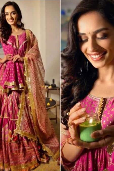 Shop Maayera Jaipur Pink Silk Organza, Muslin Satin, Swiss Cotton Gota Embroidered Kurta Sharara Set Online at Aza Fashions Shop_Maayera Jaipur_Pink Silk Organza, Muslin Satin, Swiss Cotton Gota Embroidered Kurta Sharara Set _Online_at_Aza_Fashions