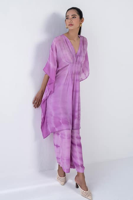 Ranng Label Woven Tunic & Palazzo Set 