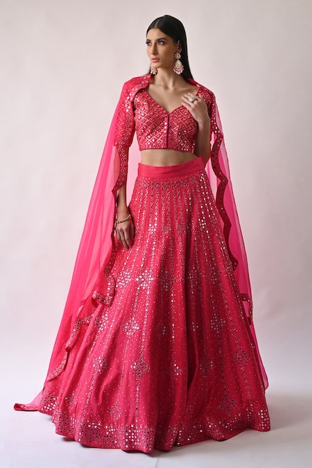 Neha Khullar Silk Lehenga Set 