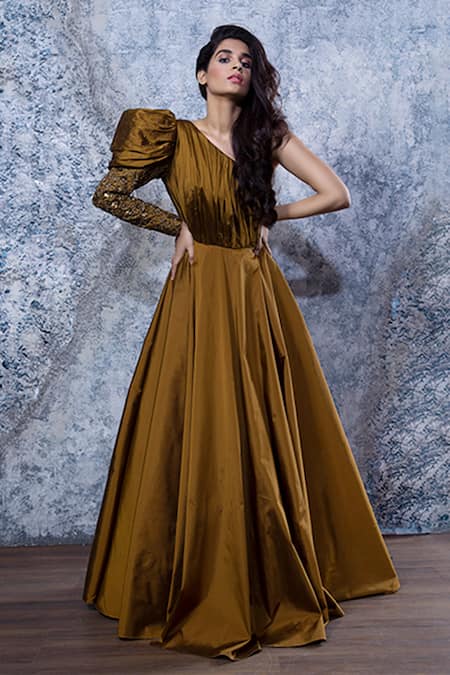Shop Latest Brown Color Indian Gown Online at Best Price