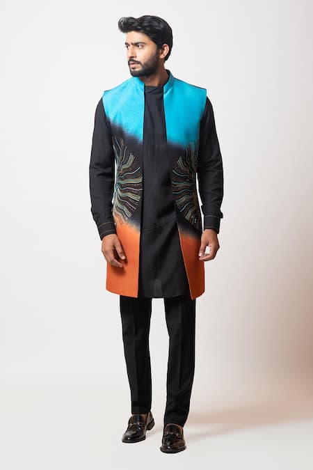 Buy SHOW OFF Men's Navy Blue Solid Open Front Jacket Online at Best Prices  in India - JioMart.