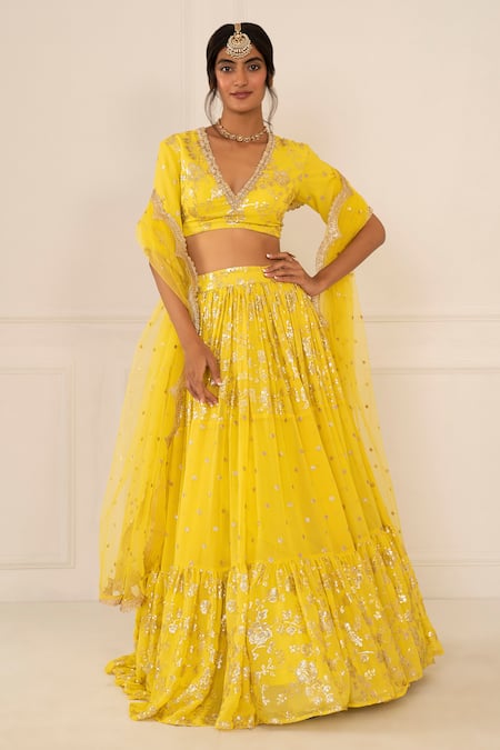 Studio Iris India Embroidered Lehenga Set 