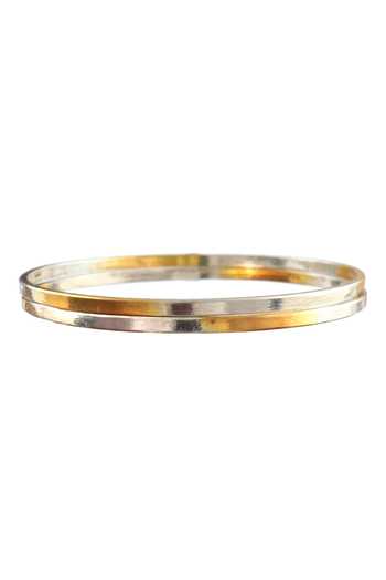 Buy_Noor_Gold Plated Silver Two-tone Bangle Set_Online_at_Aza_Fashions